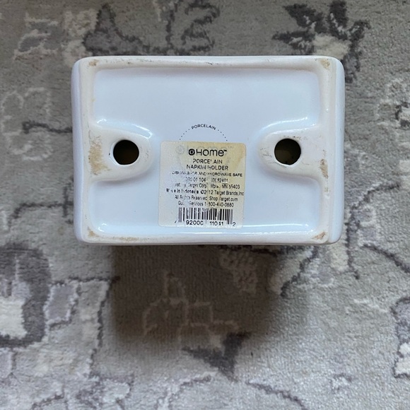 Target Ceramic Embossed Lined Small Napkin Holder - Picture 2 of 5